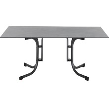 Klapptisch mit Metallgestell und Tischplatte