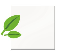 Symbol für Umweltfreundlichkeit mit Blättern