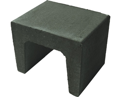 Beton U-Stein anthrazit 40x40x39,5 cm