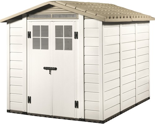 Kunststoff-Gartenhaus mit Doppeltür und Fenster