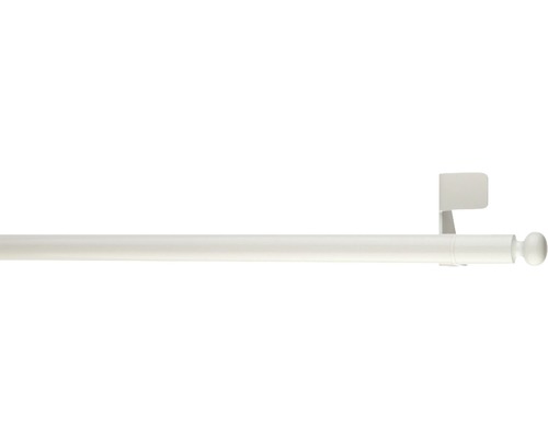 Klemmstange fit-ball weiß 30-50 cm Ø 11 mm Gardinenstange mit Halterung und Endstück