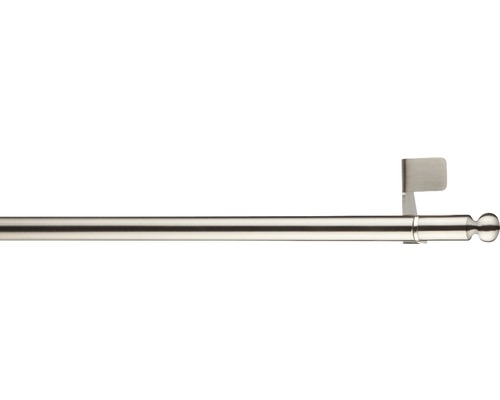 Klemmstange fit-ball edelstahl-optik 50-80 cm Ø 11 mm Gardinenstange mit Halterung und Kugelende