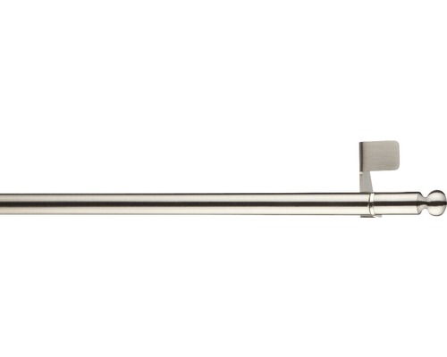 Klemmstange fit-ball edelstahl-optik 30-50 cm Ø 11 mm Gardinenstange mit Halterung und Endknopf