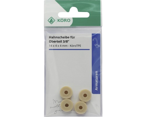 Köro Hahnscheiben für Oberteil drei Achtel Zoll in einer Verpackung