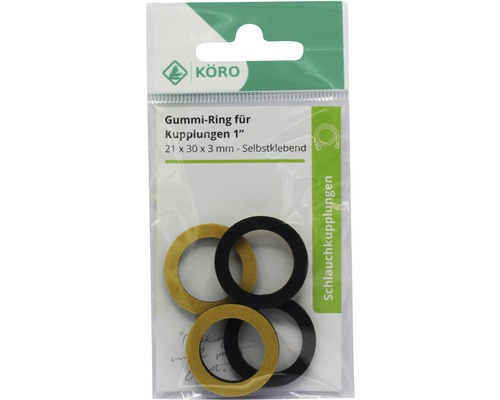 Gummiringe für Kupplungen, selbstklebend, Größe 21 x 30 x 3 Millimeter