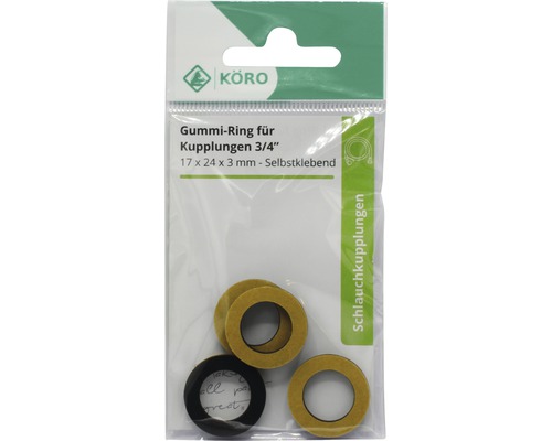 Gummiringe 3/4 Zoll, selbstklebend, im Paket