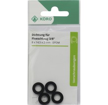 Körö Dichtung für Flexschlauch 3/8 Zoll, 8 x 14,5 x 2 Millimeter, EPDM
