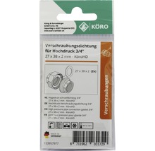 Hochdruck Verschraubungsdichtung 3/4 Zoll, 27 x 38 x 2 Millimeter
