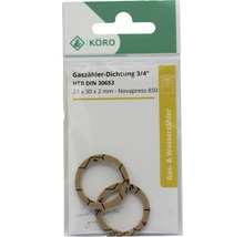 Körö Gaszähler Dichtung 3/4 Zoll, HTB DIN 30653, 23 x 30 x 2 Millimeter