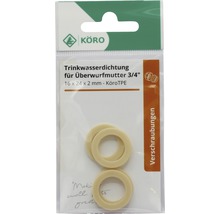 TPE-Ring Köro 16x24x2 mm 70 Sh.A für Überwurfmutter 3/4“