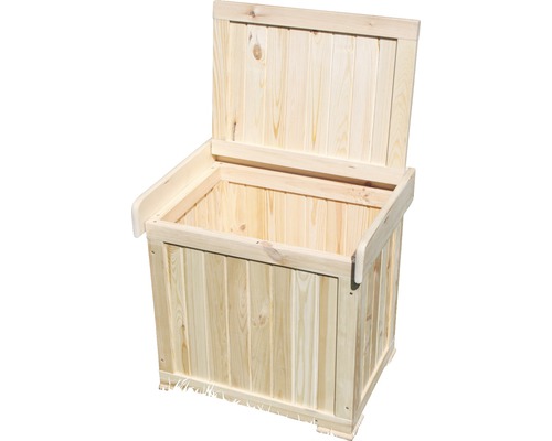 Kissenbox Patrick 56 x 43 cm Holz natur