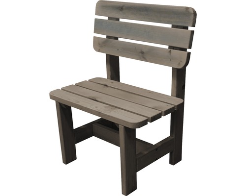 Gartensessel Summer Holz 1 Sitzer grau