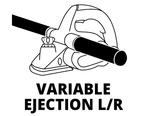 Variable Auswurfrichtung links oder rechts