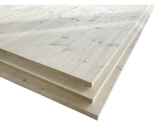 Massivholzplatte Platte geschliffen holz naturbelassen 2500 x 1230 x 18 mm-0