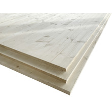 Massivholzplatte Platte geschliffen holz naturbelassen 2500 x 1230 x 28 mm-thumb-0