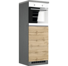 Küchenschrank mit Backofen und Holztür