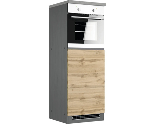 Küchenschrank mit Backofen und Holztür