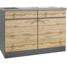 Küchenunterschrank mit zwei Türen und Arbeitsplatte