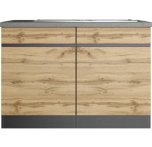 Unterschrank mit zwei Türen in Holzoptik