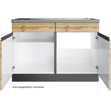 Waschbeckenunterschrank mit offenen Türen für Badezimmer