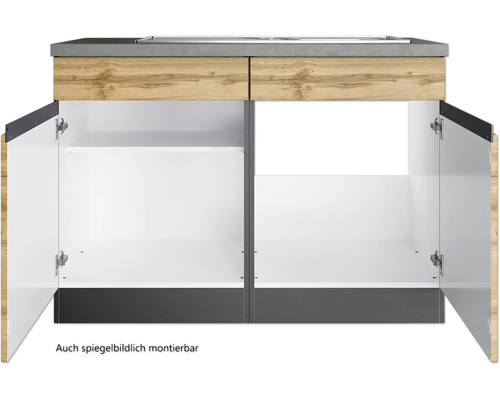Waschbeckenunterschrank mit offenen Türen für Badezimmer