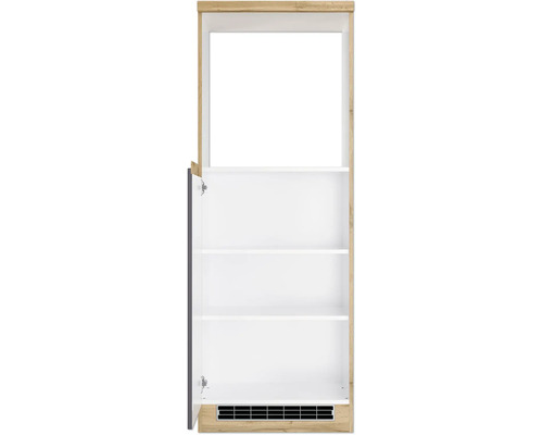 Offener Hochschrank mit Regalböden