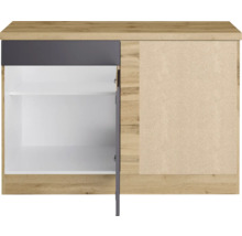 Unterschrank mit einer offenen Tür und einem Einlegeboden