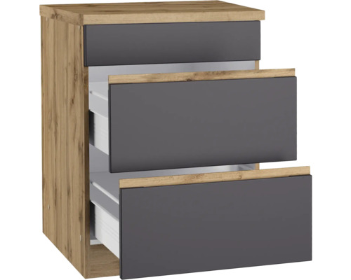 Waschtischunterschrank mit drei Schubladen für das Badezimmer