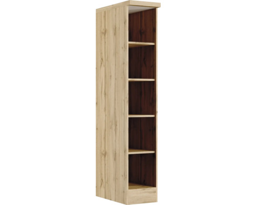 Regal Held Möbel PISA 30x60x166 cm wildeiche Hoher Holzschrank mit Regalböden