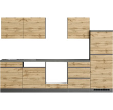 Küchenzeile mit Ober- und Unterschränken