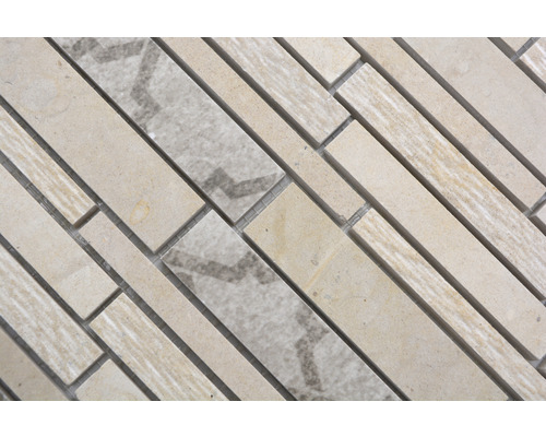 Detailansicht von Naturstein-Mosaikfliesen