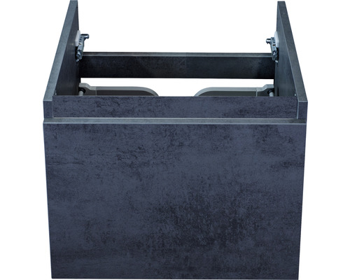 Waschbeckenunterschrank Sanox Frozen 40x40x45 cm ohne Waschbecken beton anthrazit