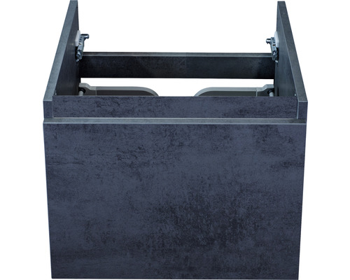 Waschbeckenunterschrank Sanox Frozen 40x40x45 cm ohne Waschbecken beton anthrazit Waschtischunterschrank zur Badgestaltung