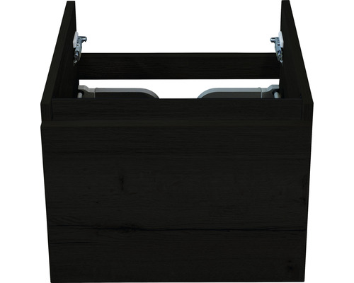 Waschbeckenunterschrank Sanox Frozen 40x40x45 cm ohne Waschbecken black oak Waschbeckenunterschrank aus Holz