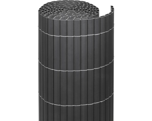 Sichtschutzmatte videx Rügen PVC 300 x 140 cm anthrazit Aufgerollter Sichtschutz aus Kunststoff für den Aussenbereich