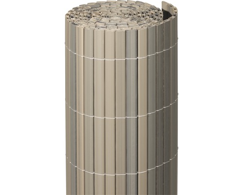 Sichtschutzmatte videx Rügen PVC 300 x 140 cm schiefer meliert Rollo mit Sichtschutz aus Kunststoff