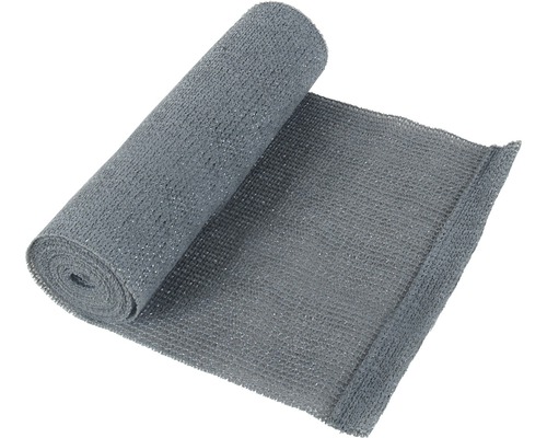 Sichtschutzstreifen PE 24 x 200 cm anthrazit für Einstabmatte Graue elastische Binde aufgerollt