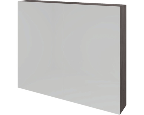 Spiegelschrank Sanox K-Line 2-türig 80x13x70 cm Beton anthrazit