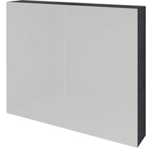 Spiegelschrank Sanox K-Line 2-türig 80x13x70 cm Black Oak