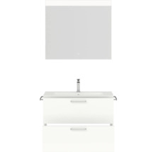 Badmöbel-Set Nobilia Programm 2 211 81x169,1x48,7 cm Mineralgusswaschtisch weiß hochglanz mit LED-Beleuchtung-thumb-4 Badmöbel-Set Nobilia Programm 2 211 81x169,1x48,7 cm Mineralgusswaschtisch weiß hochglanz mit LED-Beleuchtung-thumb-4