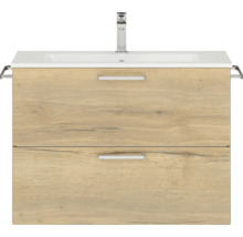 Waschtischunterschank Nobilia Programm 2 207 81x59,1x48,7 cm mit Mineralgusswaschtisch eiche natur-thumb-0 Waschtischunterschank Nobilia Programm 2 207 81x59,1x48,7 cm mit Mineralgusswaschtisch eiche natur-thumb-0