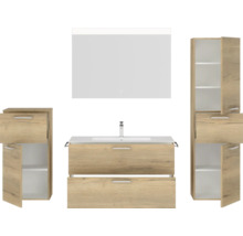 Badmöbel-Set Nobilia Programm 2 271 210x169,1x48,7 cm Mineralgusswaschtisch eiche natur mit LED-Beleuchtung-thumb-4 Badmöbel-Set Nobilia Programm 2 271 210x169,1x48,7 cm Mineralgusswaschtisch eiche natur mit LED-Beleuchtung-thumb-4