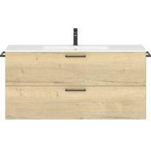 Waschtischunterschank Nobilia Programm 2 286 230x59,1x48,7 cm mit Mineralgusswaschtisch eiche natur-thumb-0 Waschtischunterschank Nobilia Programm 2 286 230x59,1x48,7 cm mit Mineralgusswaschtisch eiche natur-thumb-0