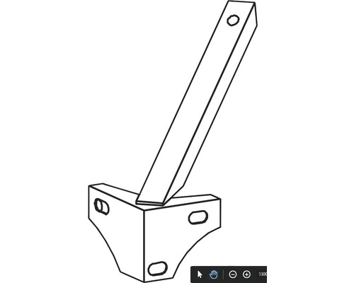 Winkelverbinder mit Befestigungslöchern