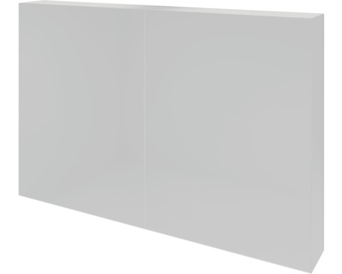Spiegelschrank Sanox K-Line 2-türig 100x13x70 cm weiß hochglanz