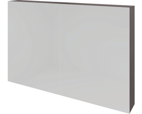 Spiegelschrank Sanox K-Line 2-türig 100x13x70 cm Beton anthrazit
