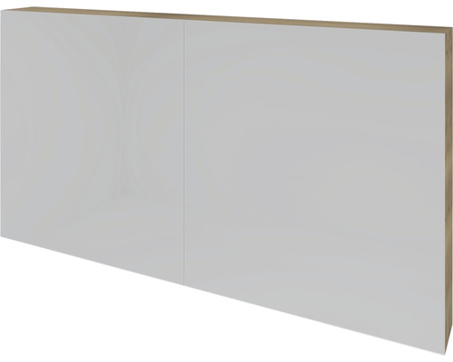 Spiegelschrank Sanox K-Line 2-türig 120x13x70 cm Eiche natur