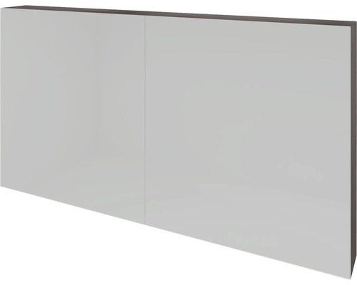Spiegelschrank Sanox K-Line 2-türig 120x13x70 cm Beton anthrazit