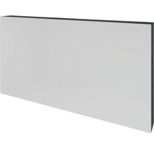 Spiegelschrank Sanox K-Line 2-türig 120x13x70 cm Black Oak