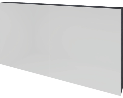 Spiegelschrank Sanox K-Line 2-türig 120x13x70 cm Black Oak